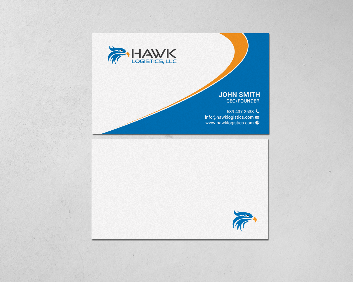 Diseño de Tarjeta de Presentación por chandrayaan.creative para Hawk Logistics, LLC | Diseño #19727199