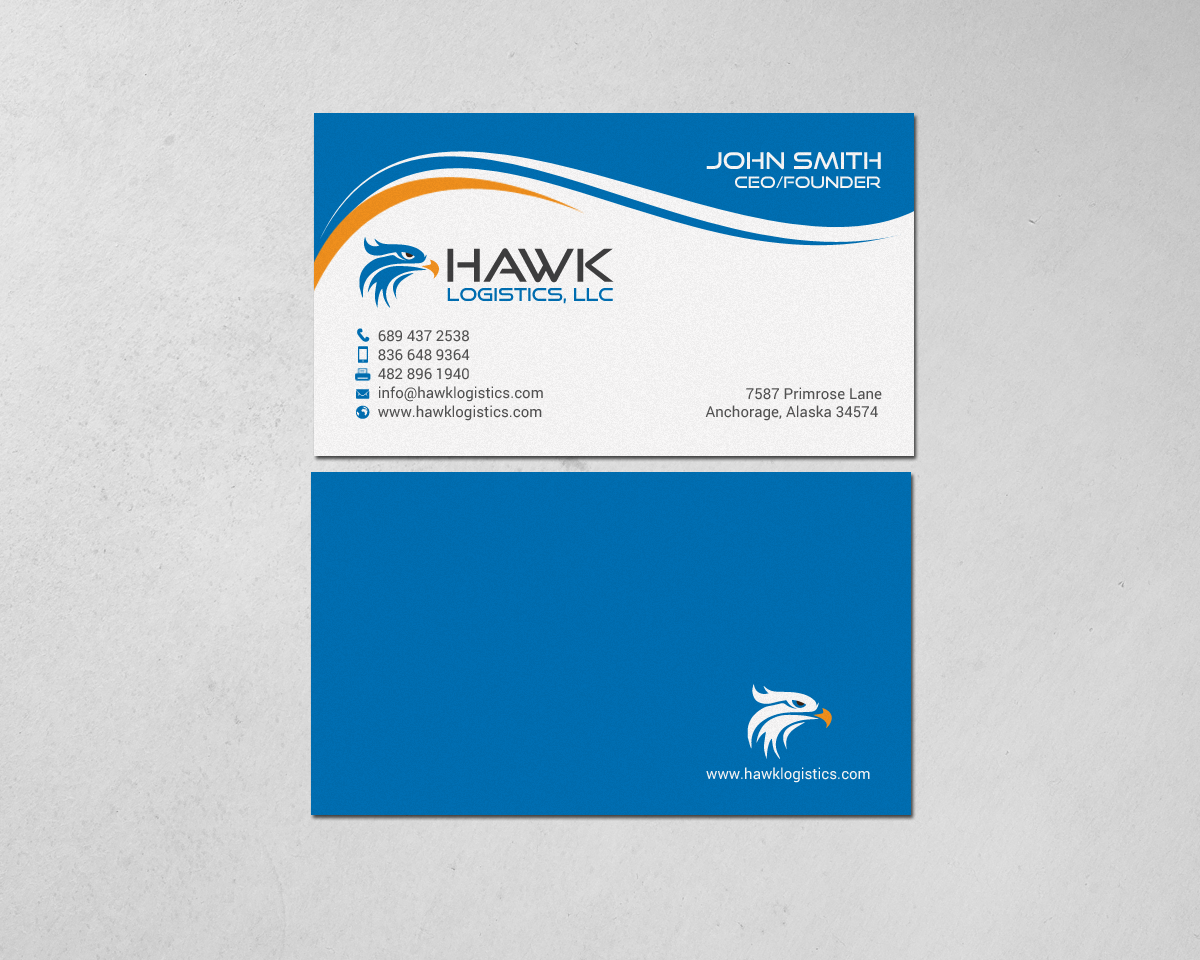 Visitenkarten-Design von chandrayaan.creative für Hawk Logistics, LLC | Design #19727201