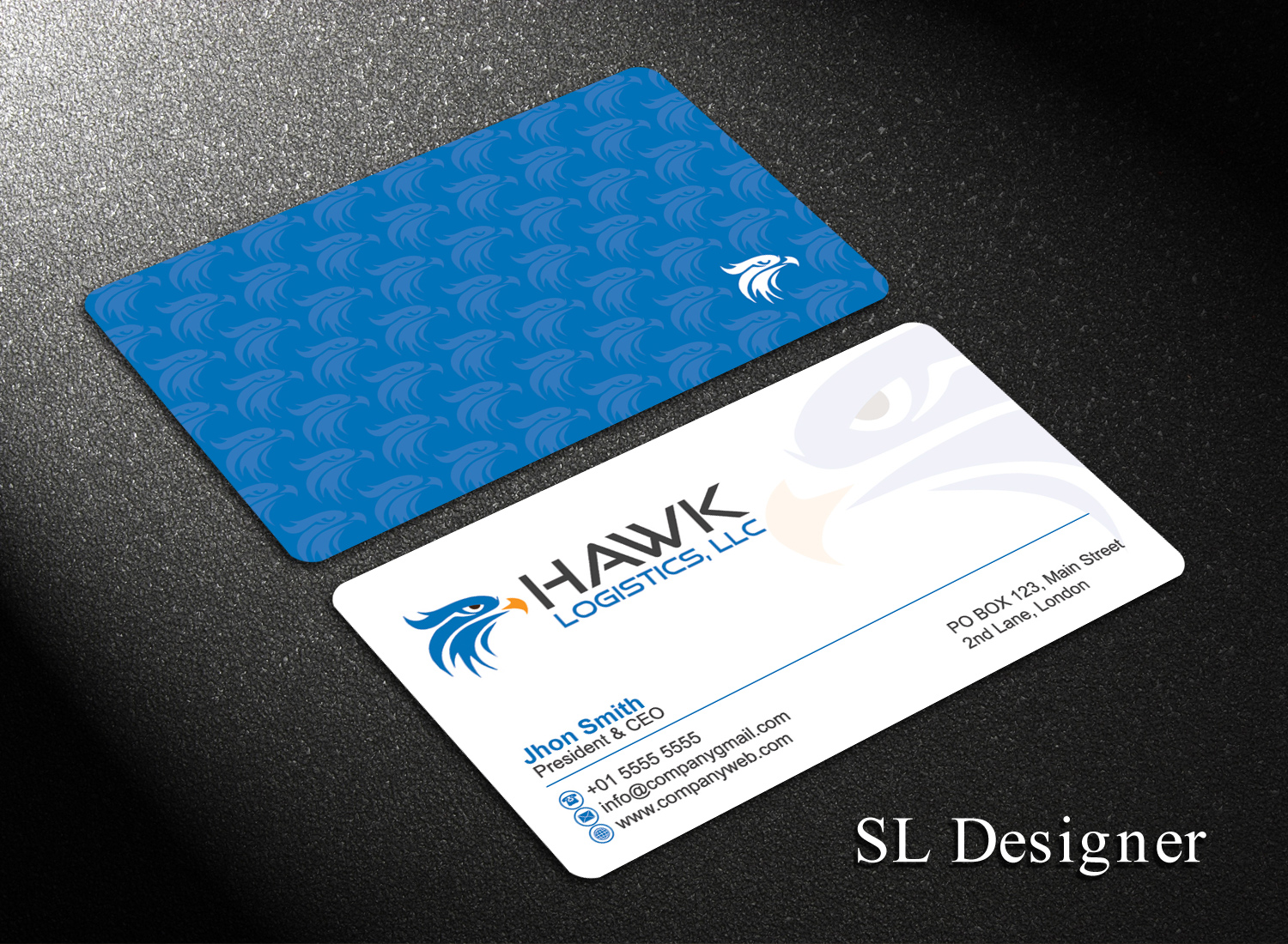 Business Card Design by SL Designer for Hawk Logistics, LLC | Design #19720907