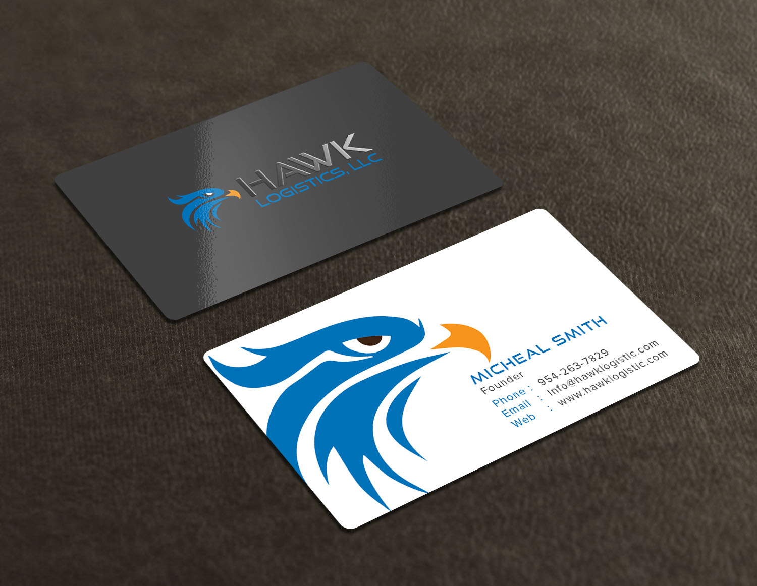 Business Card Design by Tripti Ranjan Gain for Hawk Logistics, LLC | Design #19717117