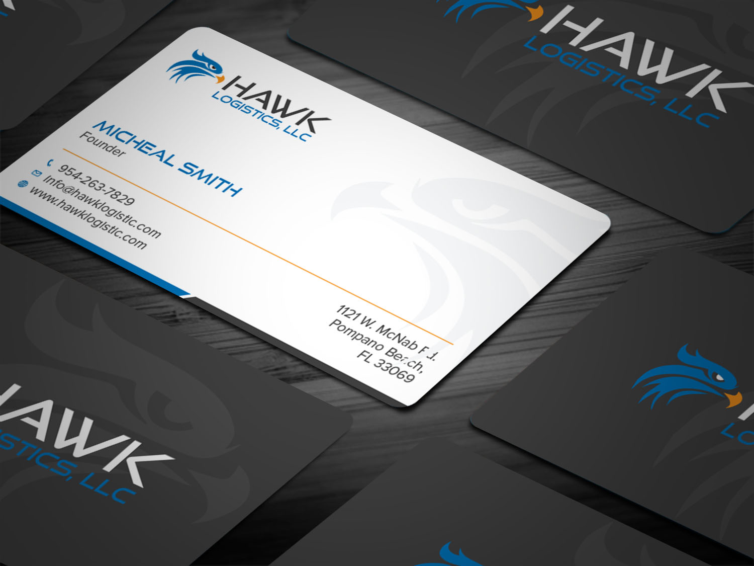 Diseño de Tarjeta de Presentación por Tripti Ranjan Gain para Hawk Logistics, LLC | Diseño #19717125