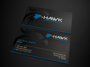 Business Card Design by Tripti Ranjan Gain for Hawk Logistics, LLC | Design: #19717127