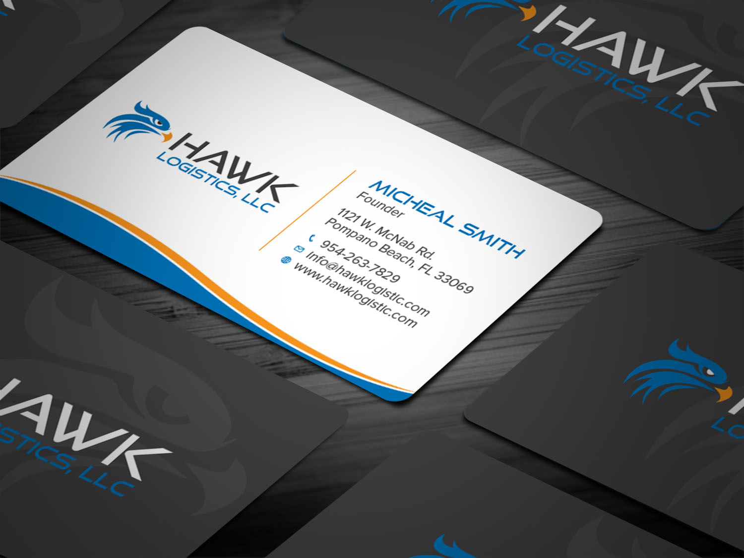 Business Card Design by Tripti Ranjan Gain for Hawk Logistics, LLC | Design #19717138