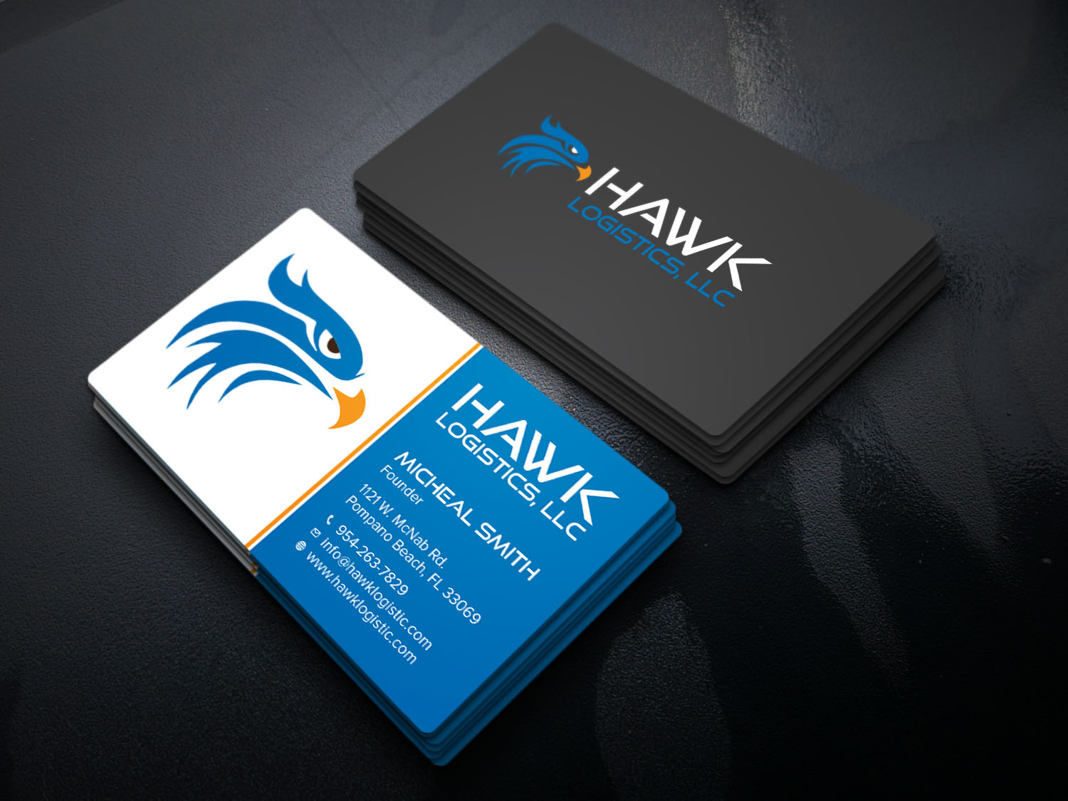 Business Card Design by Tripti Ranjan Gain for Hawk Logistics, LLC | Design #19717140
