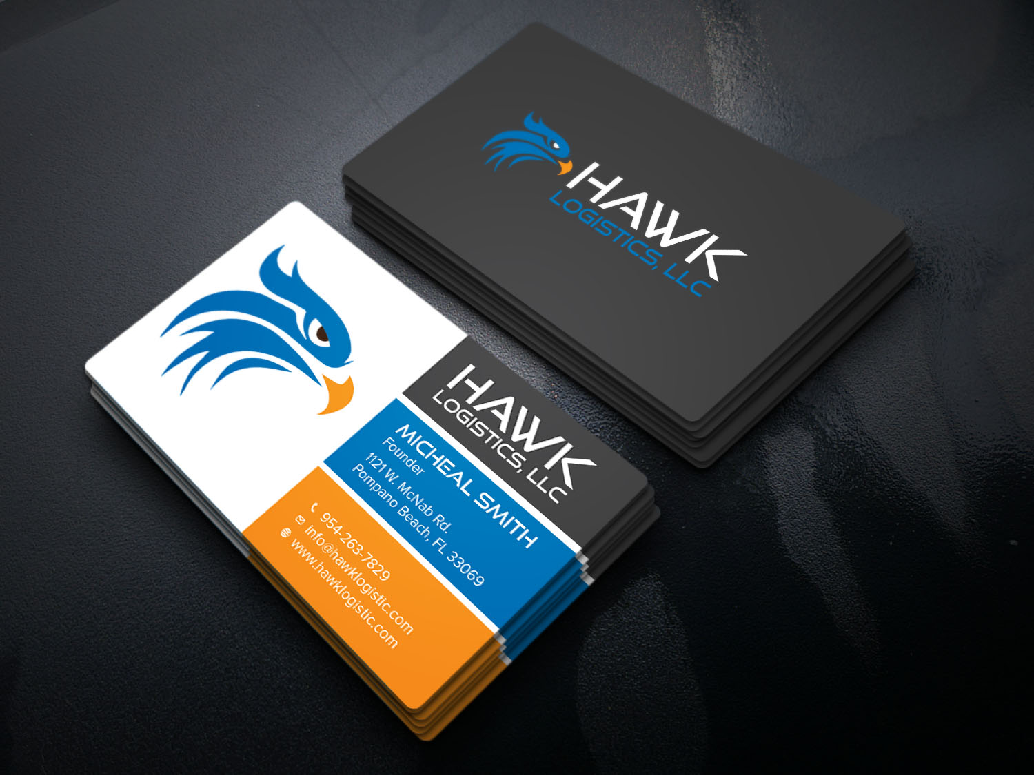 Design de Carte de Visite par Tripti Ranjan Gain pour Hawk Logistics, LLC | Design #19717141
