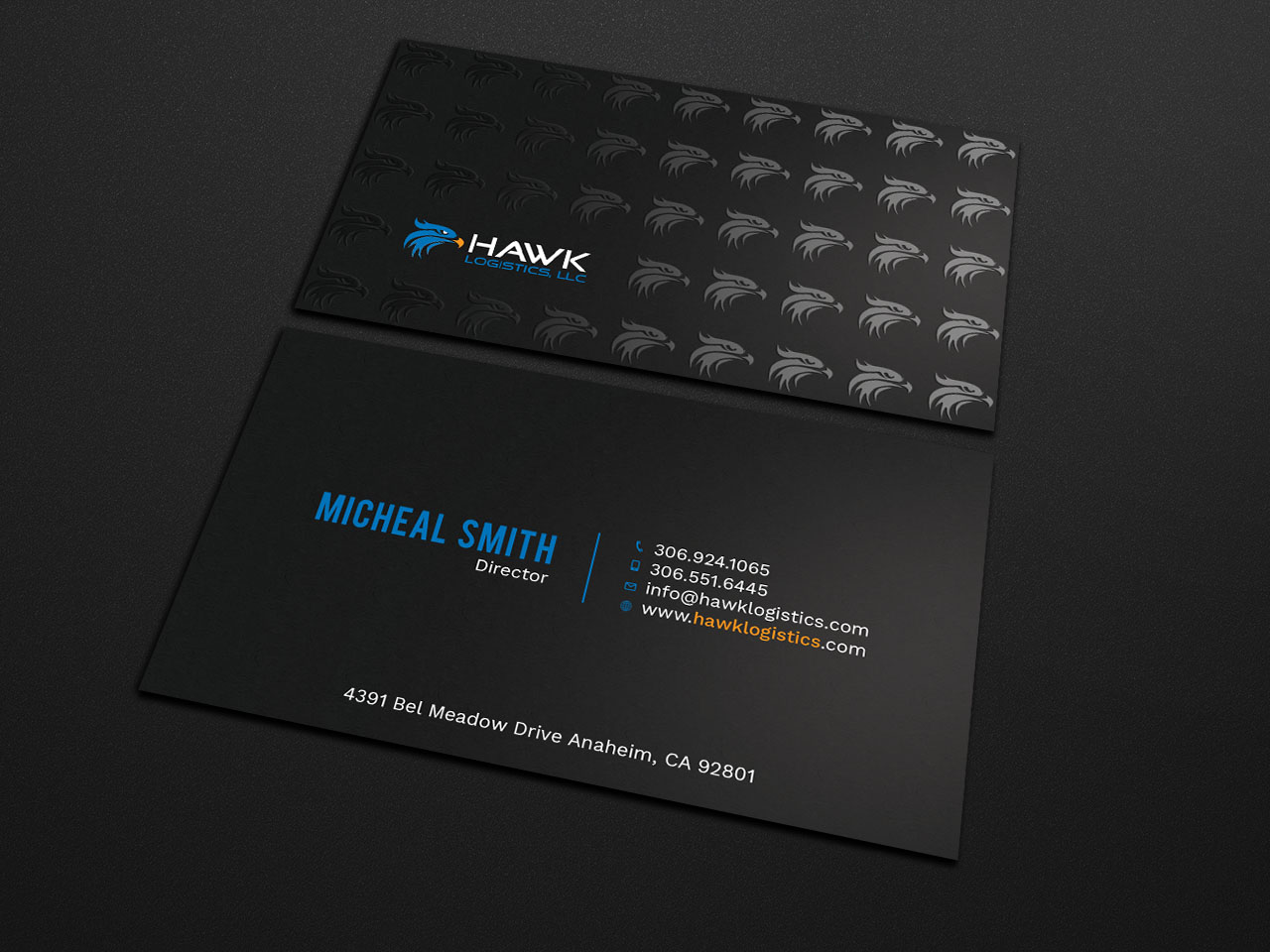 Design de Carte de Visite par Tripti Ranjan Gain pour Hawk Logistics, LLC | Design #19717180