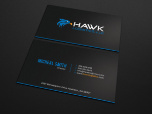 Business Card Design by Tripti Ranjan Gain for Hawk Logistics, LLC | Design: #19717181
