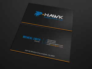 Business Card Design by Tripti Ranjan Gain for Hawk Logistics, LLC | Design: #19717188