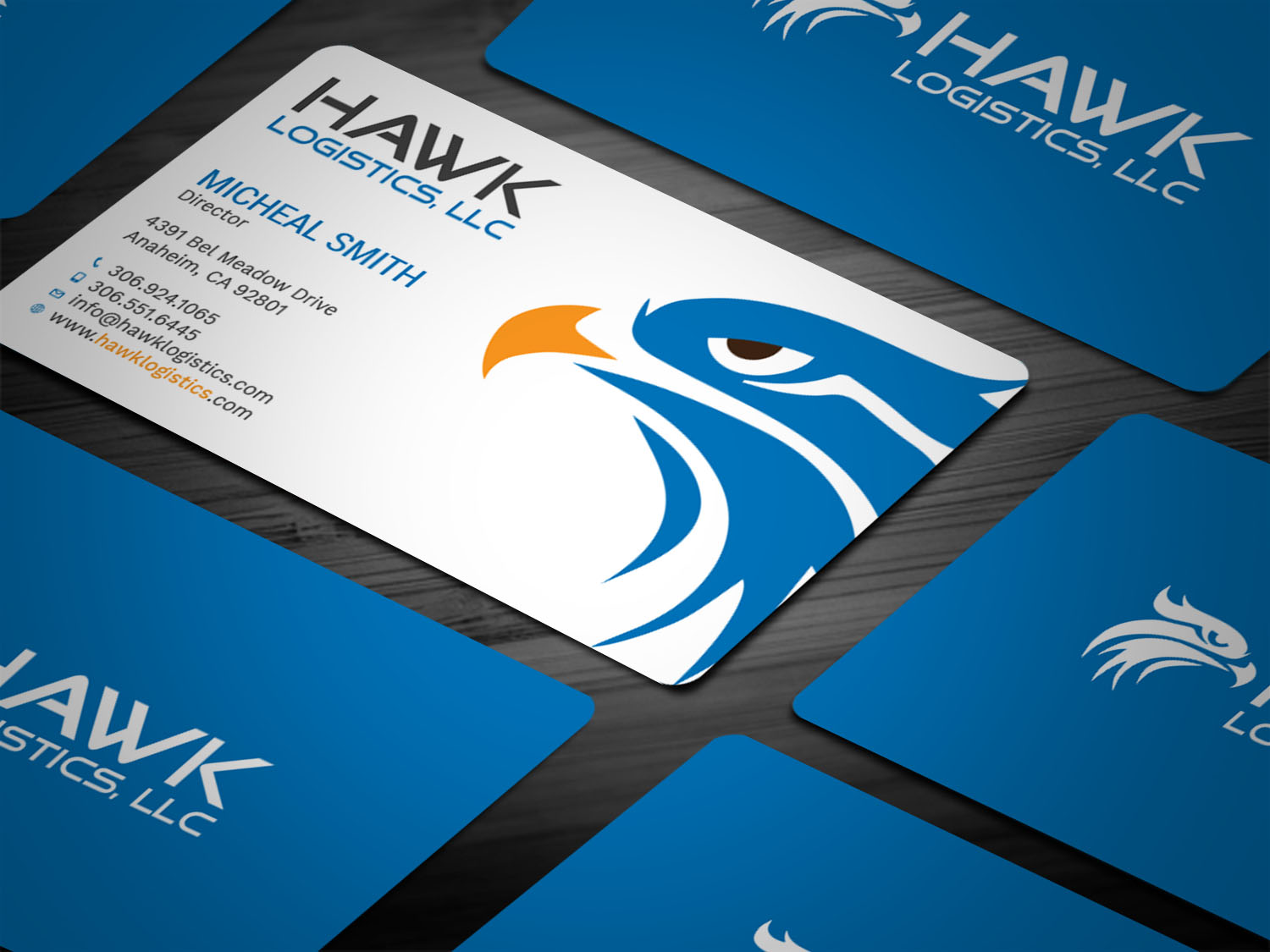 Business Card Design by Tripti Ranjan Gain for Hawk Logistics, LLC | Design #19717200