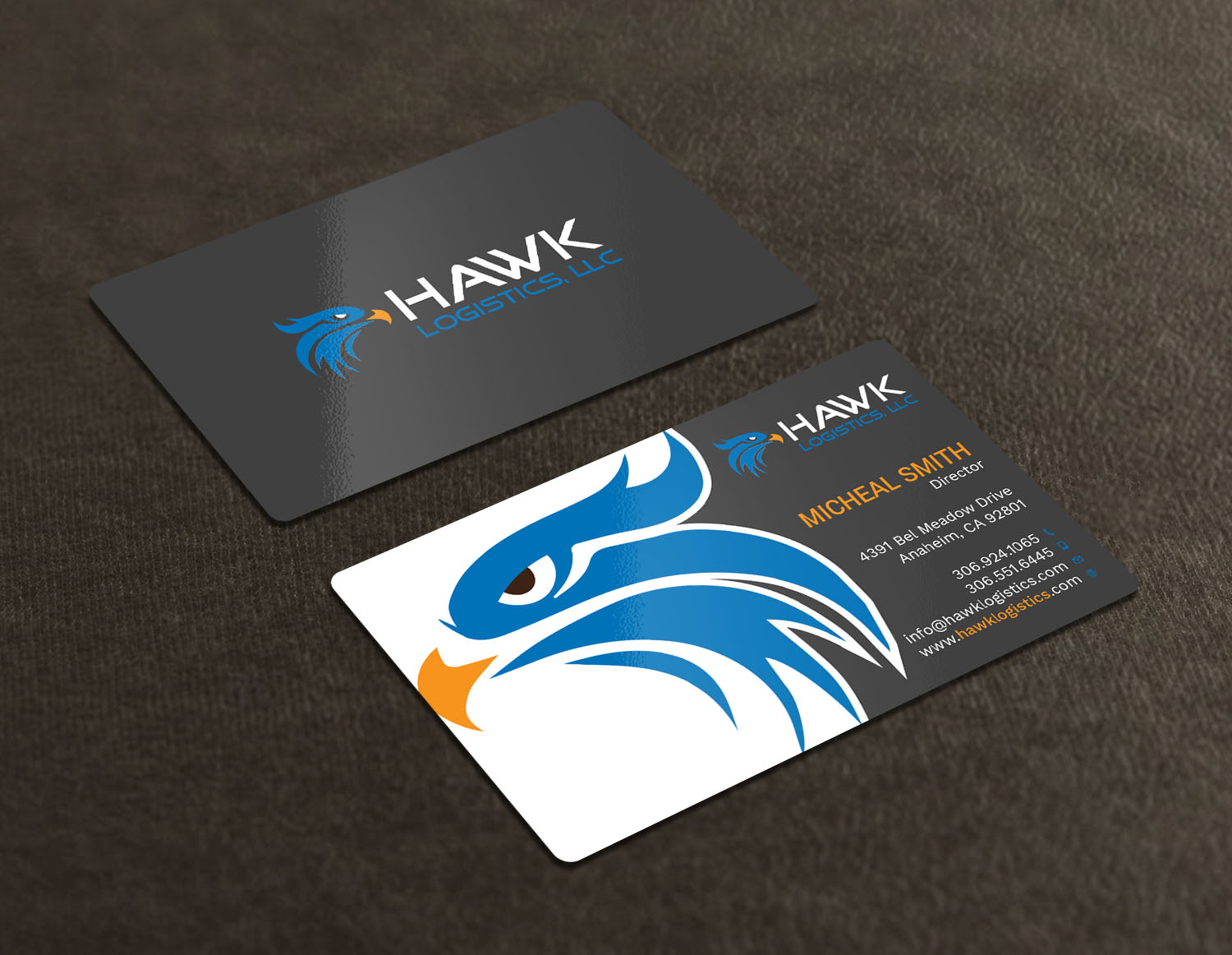 Design de Carte de Visite par Tripti Ranjan Gain pour Hawk Logistics, LLC | Design #19717201