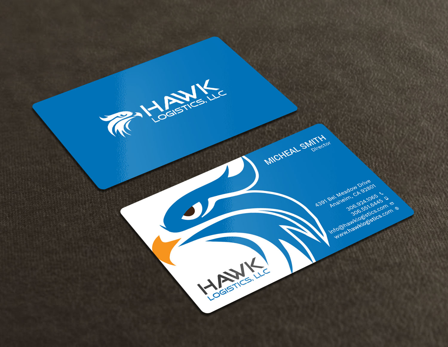 Business Card Design by Tripti Ranjan Gain for Hawk Logistics, LLC | Design #19717204
