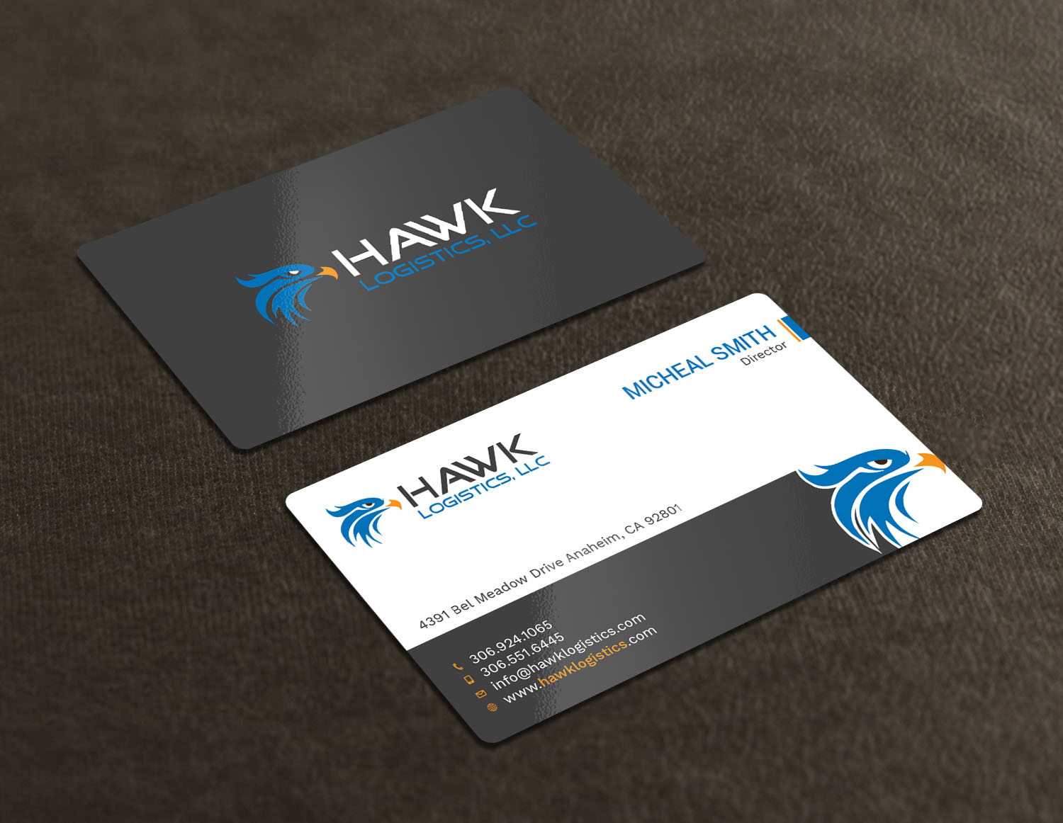 Business Card Design by Tripti Ranjan Gain for Hawk Logistics, LLC | Design #19717207