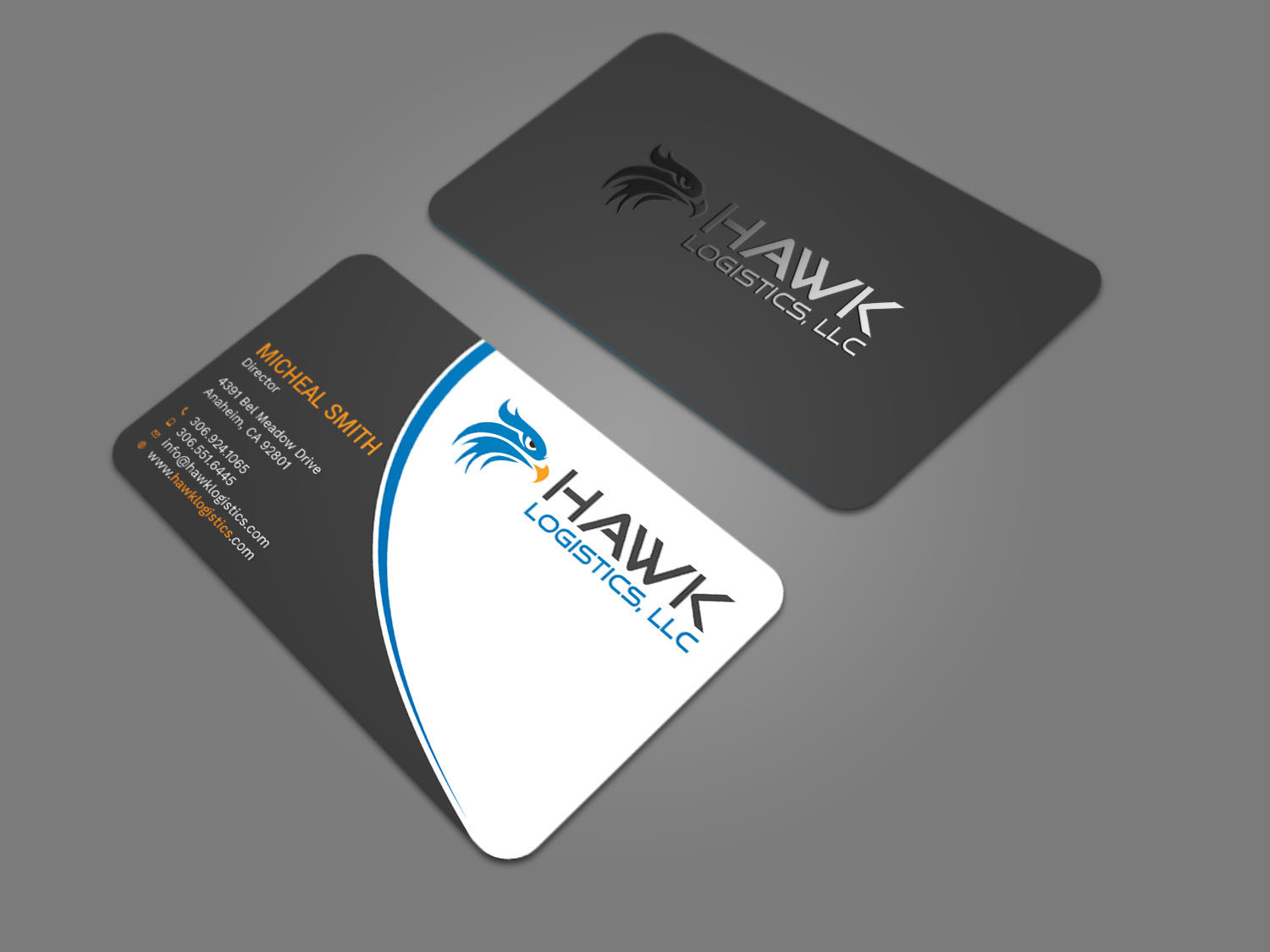 Business Card Design by Tripti Ranjan Gain for Hawk Logistics, LLC | Design #19717214