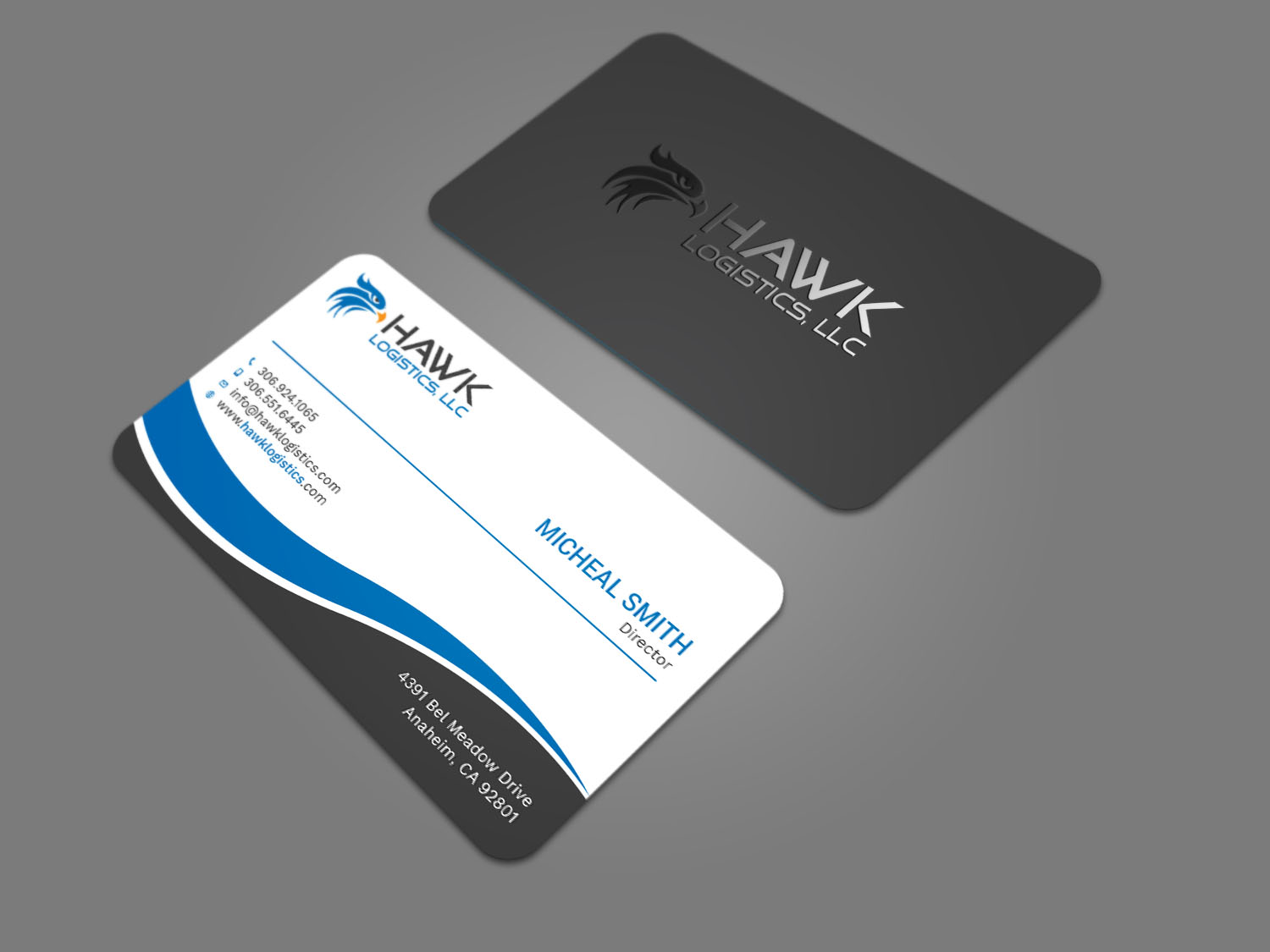 Design de Carte de Visite par Tripti Ranjan Gain pour Hawk Logistics, LLC | Design #19717215