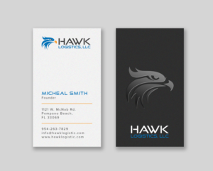 Design de Carte de Visite par Tripti Ranjan Gain pour Hawk Logistics, LLC | Design : #19721908