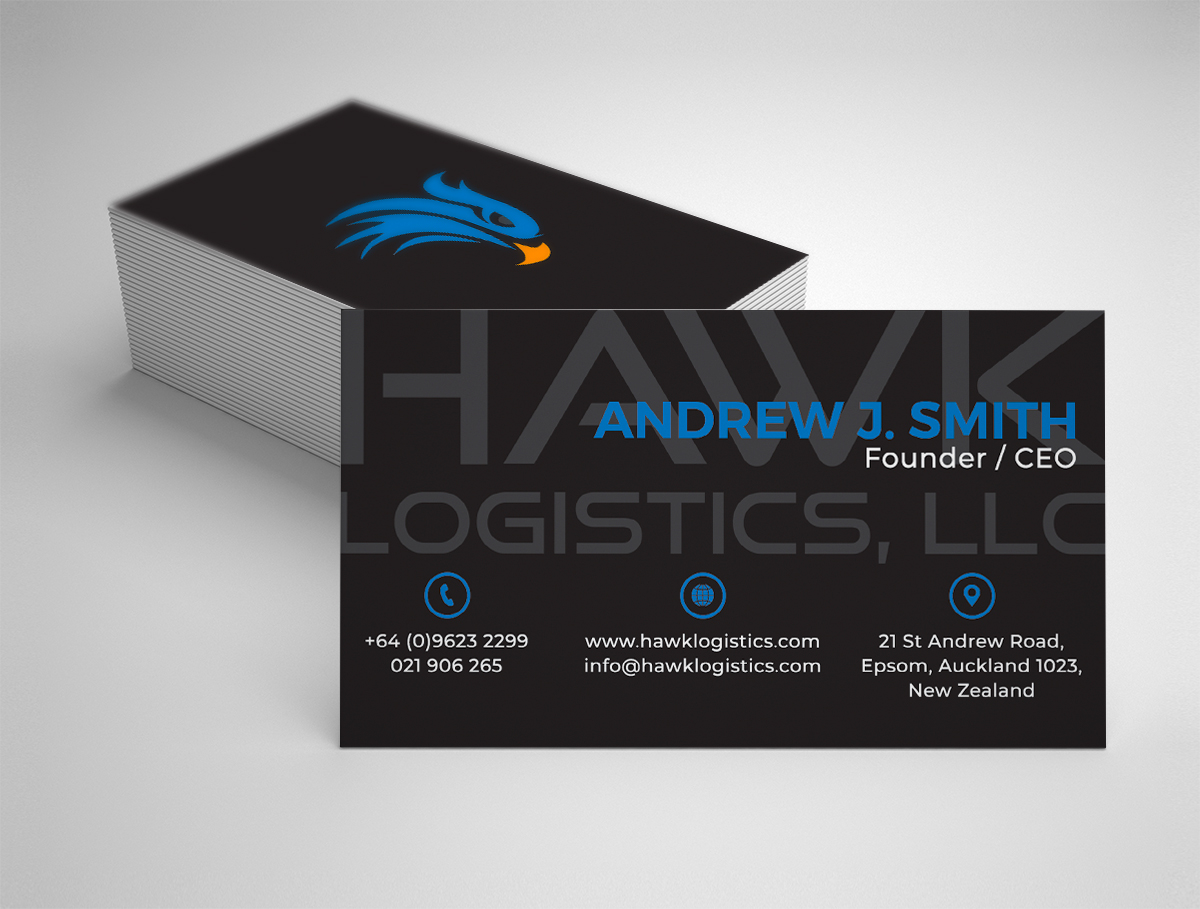 Business Card Design by Moumita_ for Hawk Logistics, LLC | Design #19748451