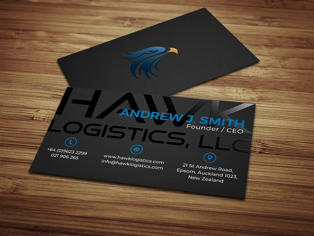 Visitenkarten-Design von Moumita_ für Hawk Logistics, LLC | Design #19753997