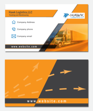 Business Card Design by Shaza Albero for Hawk Logistics, LLC | Design: #19781227