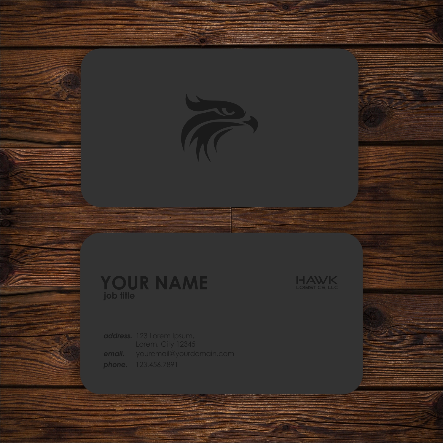 Business Card Design by Hasyim As'ari for Hawk Logistics, LLC | Design #19767832