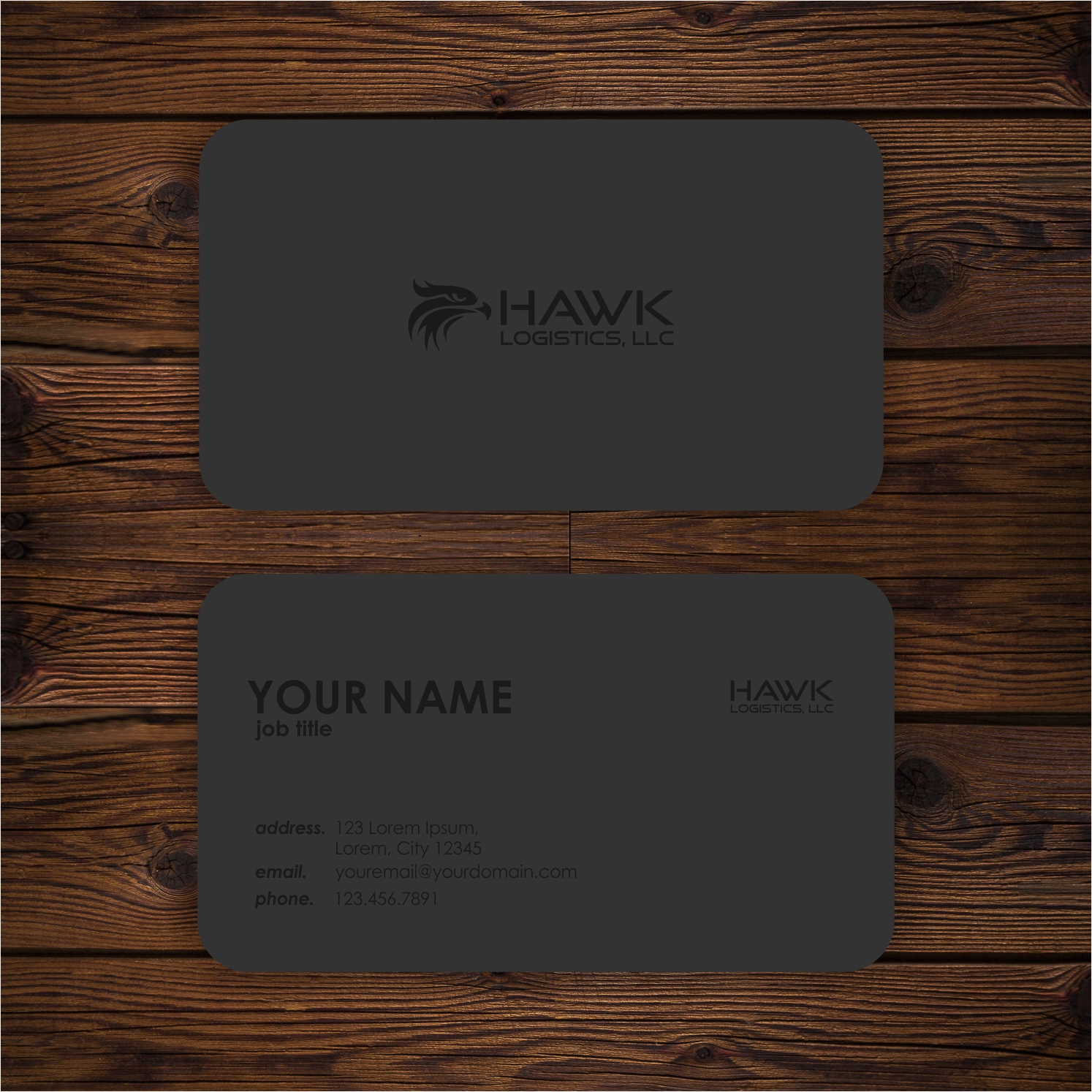 Business Card Design by Hasyim As'ari for Hawk Logistics, LLC | Design #19767849
