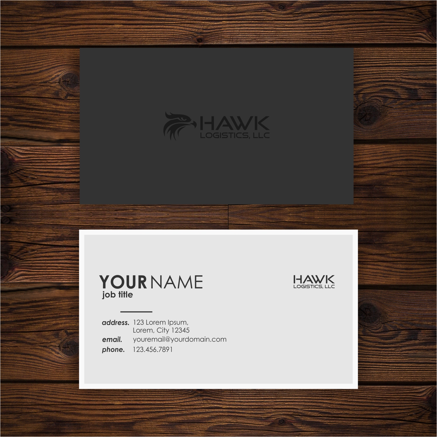 Business Card Design by Hasyim As'ari for Hawk Logistics, LLC | Design #19767859
