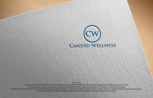 Candid Wellness or CW. It can even be an image that encompasses the mission of our company. Colors (blue, white, black). I included the type of blue that I like in the images. | Logo Design by Designs_Hubs