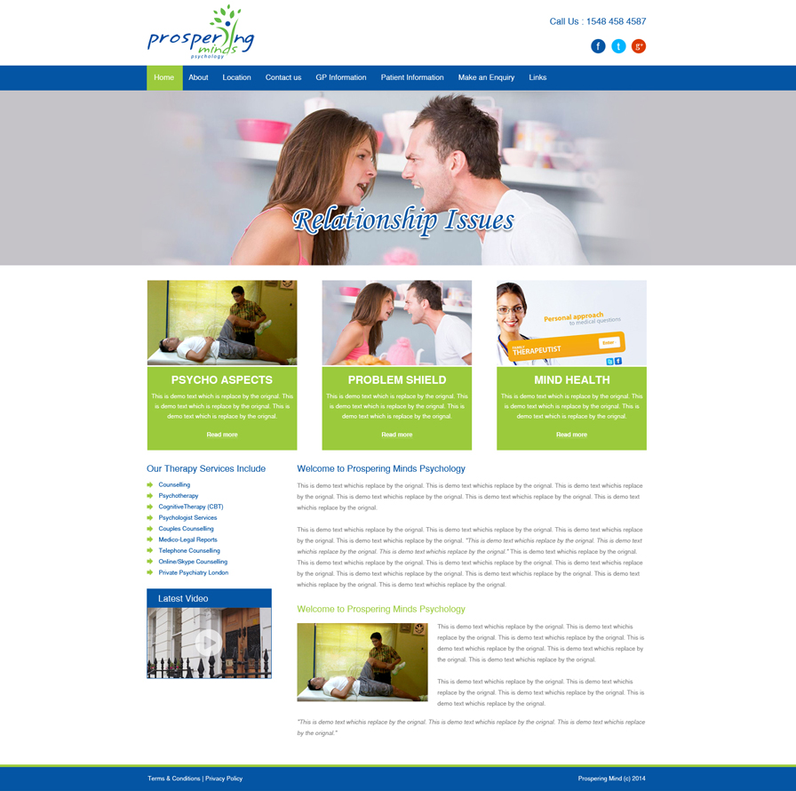 Wordpress Design by  Ria Gupta for this project | Design #2938974