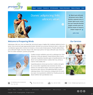 Website for psychology clinic