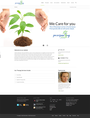 Website for psychology clinic | WordPress-Design von WirePaper