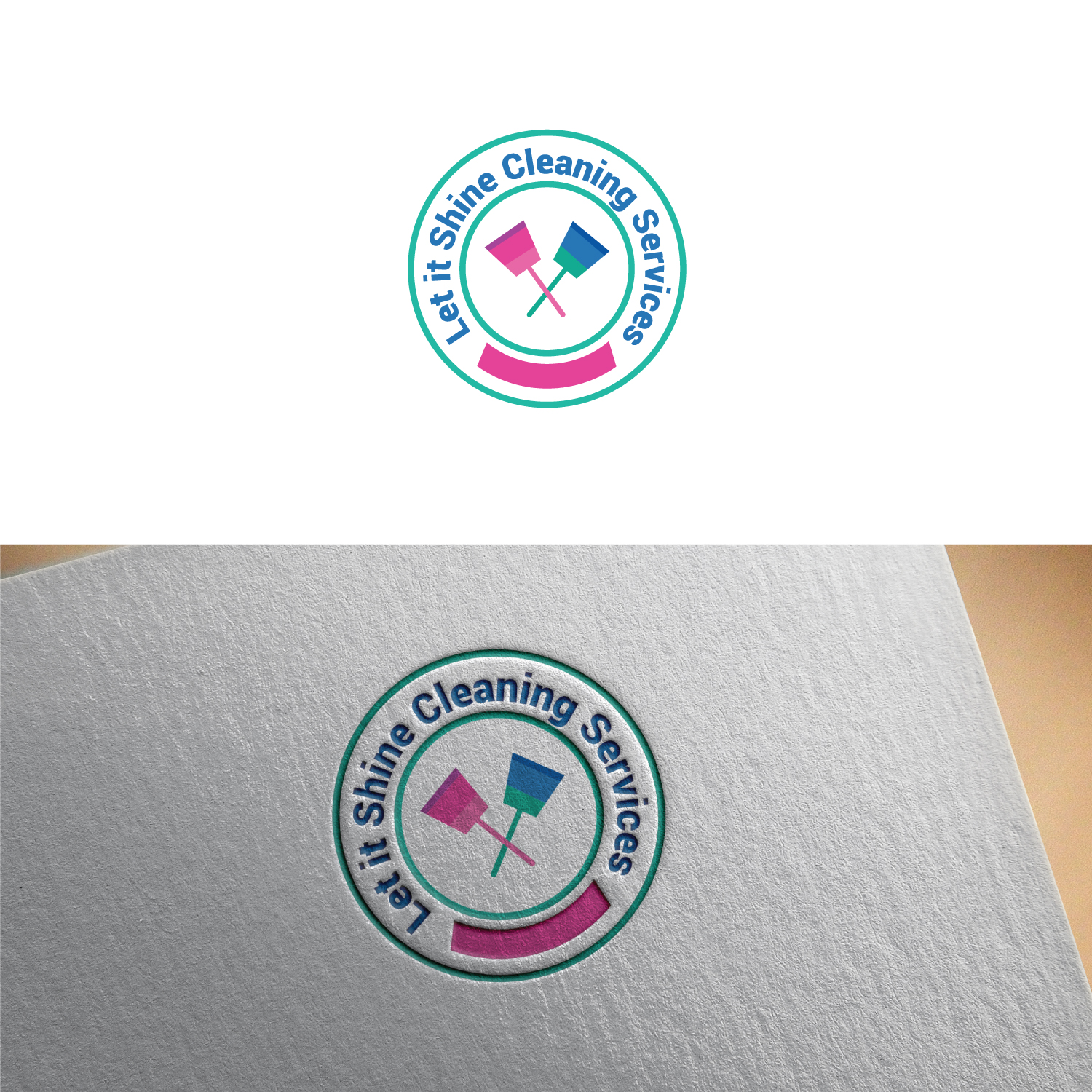 Logo Design by 90degree for Let It Shine Cleaning Services | Design #19478535