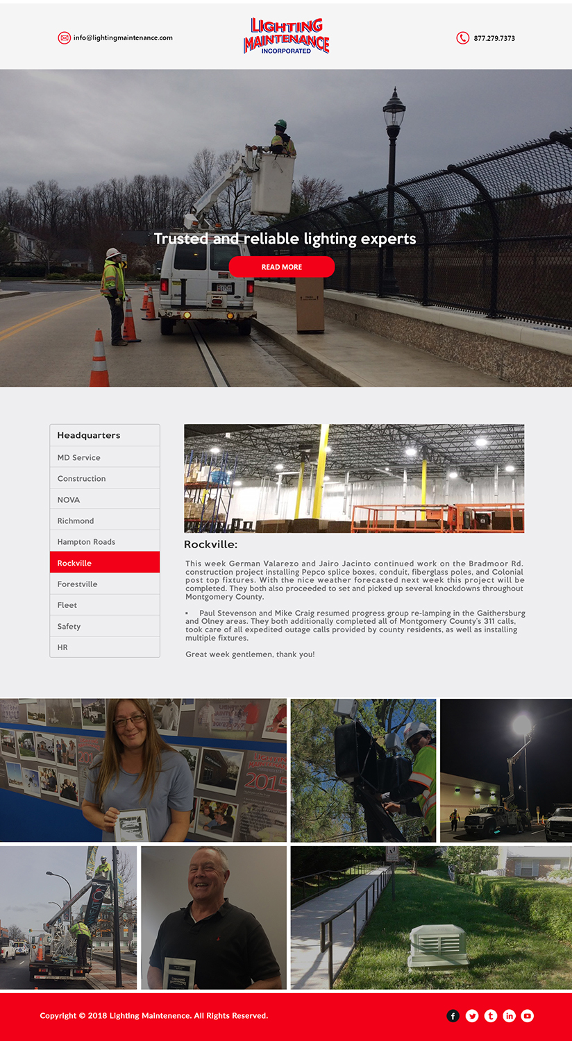 Design de Newsletter par bdesigner9 pour Lighting Maintenance Inc | Design #19487567