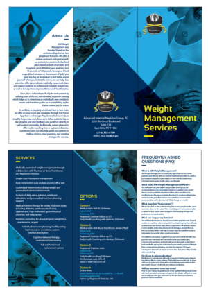 Weight Management Brochure | Flyer Design by eleven