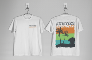 Aunties Aloha Cafe t-shirt design | Diseño de Camiseta por SAI DESIGNS