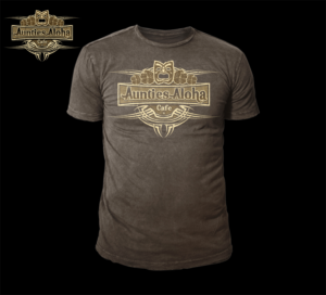 Aunties Aloha Cafe t-shirt design | Diseño de Camiseta por D'Mono