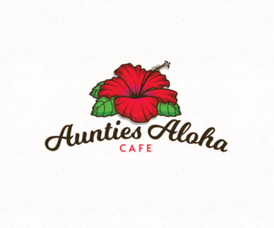 Aunties Aloha Cafe | Logo Design by 91.kremena.petrova