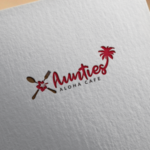 Aunties Aloha Cafe | Logo Design by Classy Custom