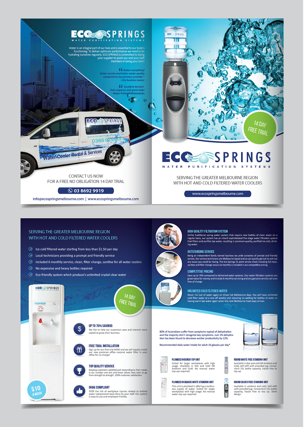 Flyer Design by alex989 for Eco Springs Melbourne | Design #19454065