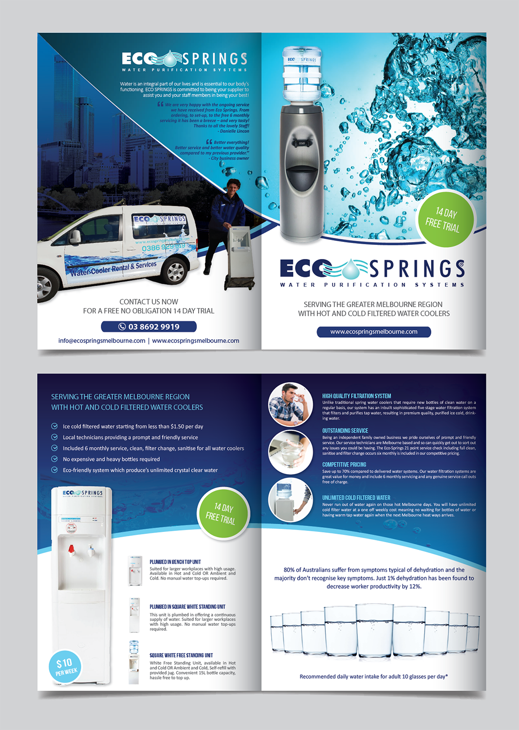 Flyer Design by alex989 for Eco Springs Melbourne | Design #19528355