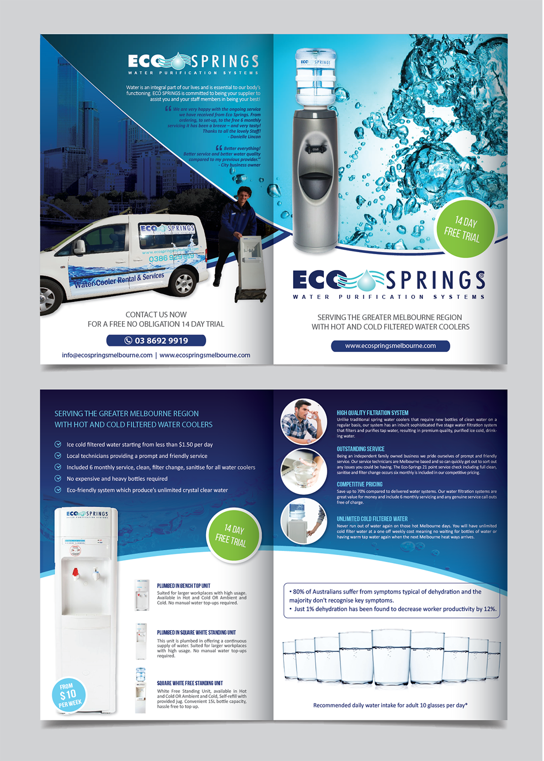 Flyer-Design von alex989 für Eco Springs Melbourne | Design #19543111