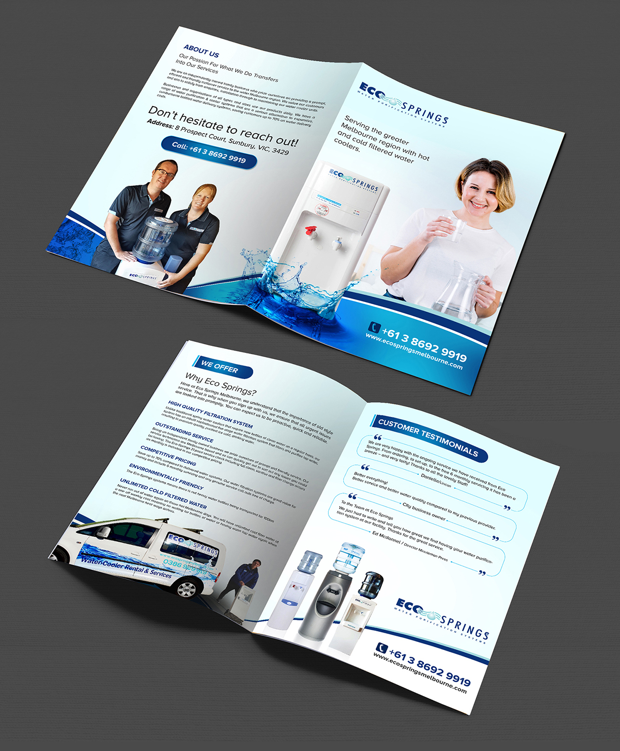 Flyer Design by creative.bugs for Eco Springs Melbourne | Design #19445164