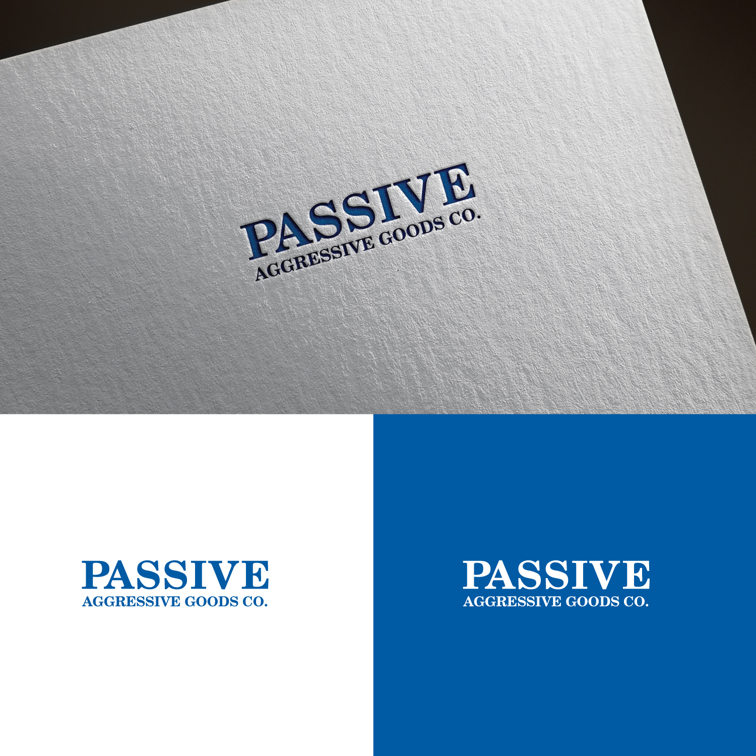 Diseño de Logo por sankar999 para Passive Aggressive Goods Co. | Diseño #19442759
