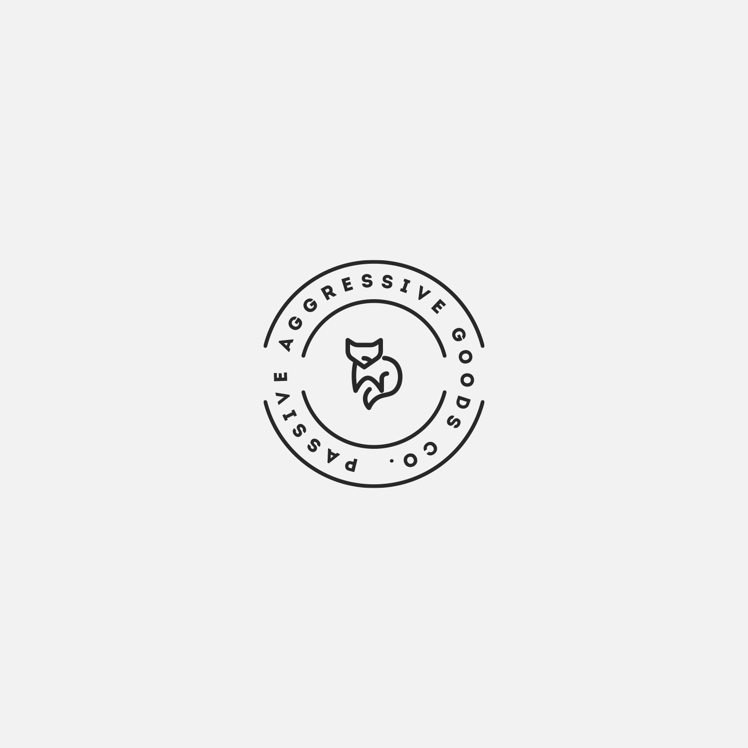 Logo Design by Decos Studio for Passive Aggressive Goods Co. | Design #19443298