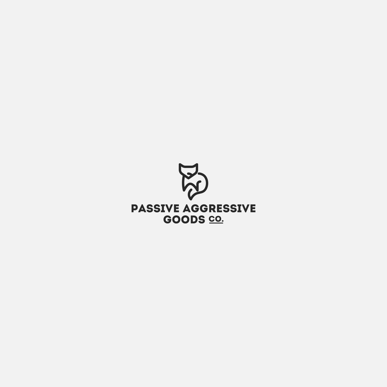 Logo Design by Decos Studio for Passive Aggressive Goods Co. | Design #19443746