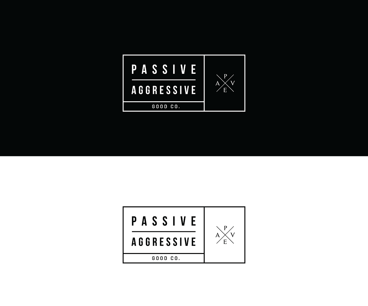 Logo Design by royanmj04 for Passive Aggressive Goods Co. | Design #19462673