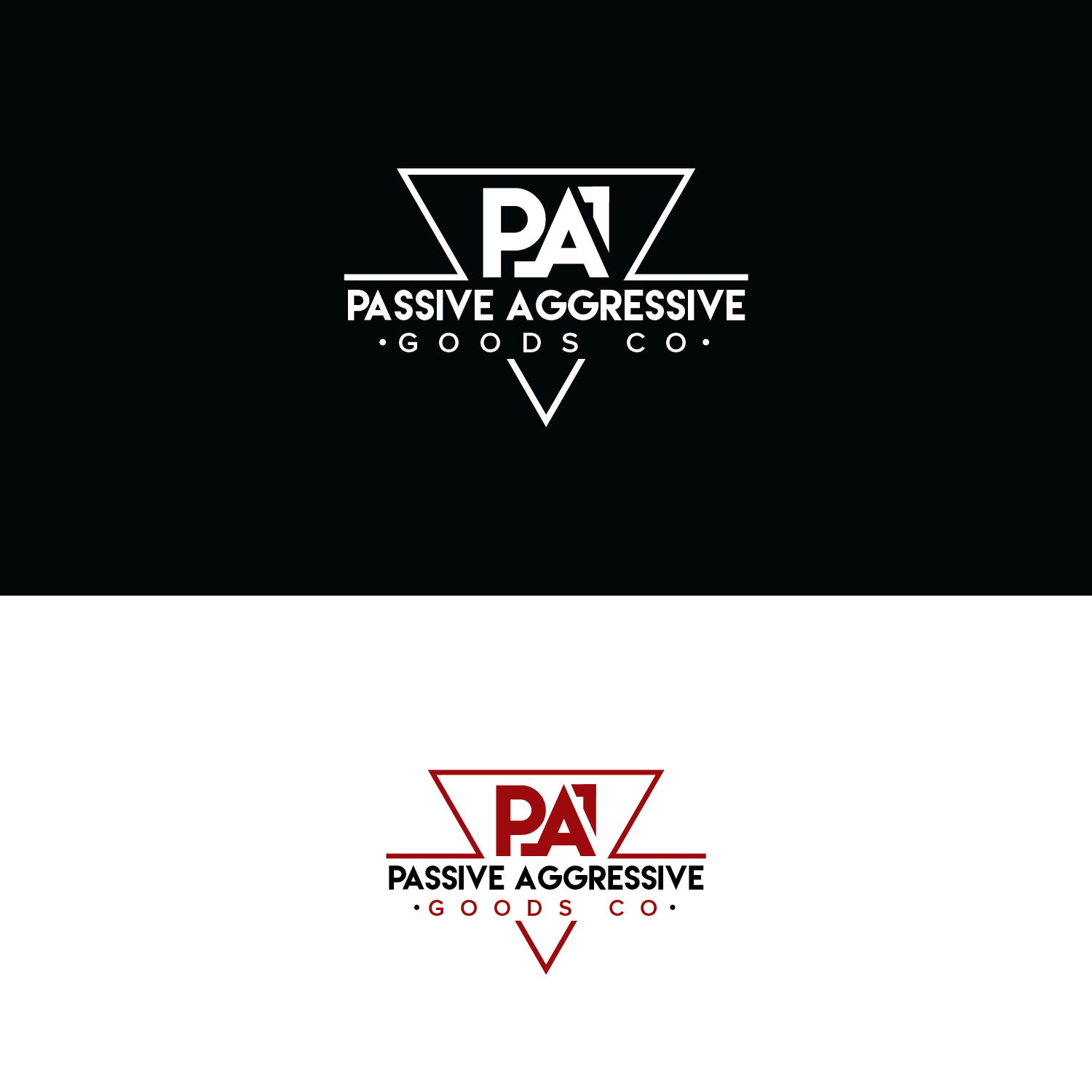Logo Design by Maxo-Biz for Passive Aggressive Goods Co. | Design #19448790