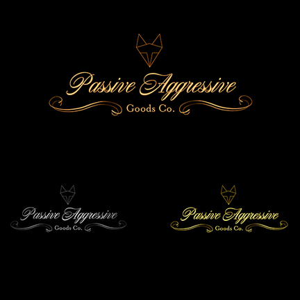 Logo Design by Taylor H. for Passive Aggressive Goods Co. | Design #19487502