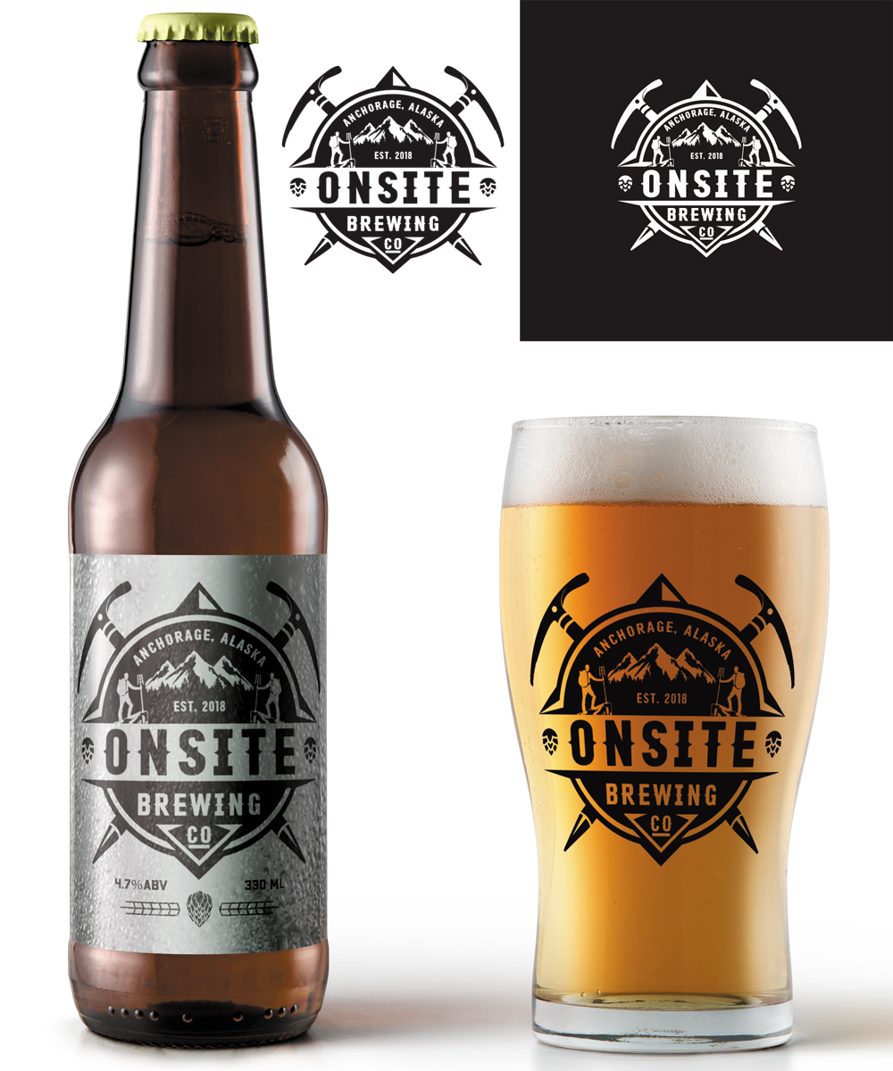 Logo Design by ART DEPOT for Onsite Brewing Company | Design #19514256