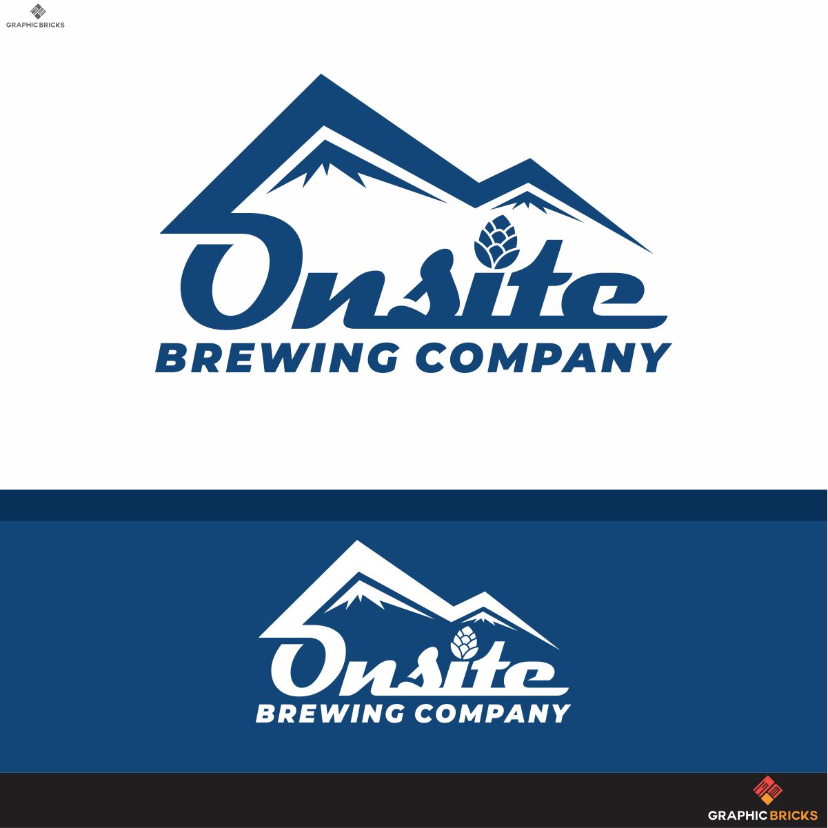 Logo Design by Graphic Bricks for Onsite Brewing Company | Design #19446954