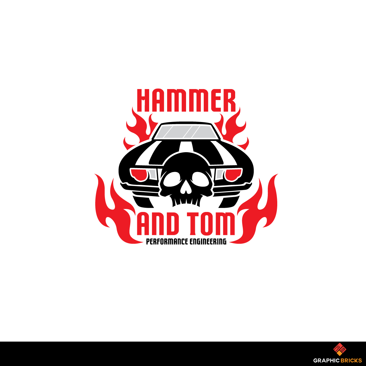 Logo Design by Graphic Bricks for Hammer and Tom Performance Engineering  | Design #19456693