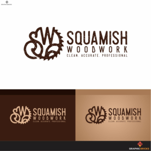Squamish Woodwork.  Clean.  Accurate.  Professional. | Logo Design by Graphic Bricks